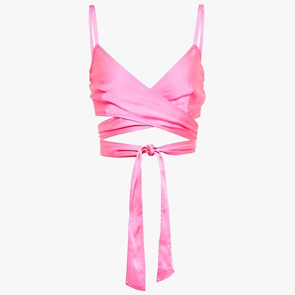 PALM ANGELS Silk Tie Bra Top - Picture 4 of 4